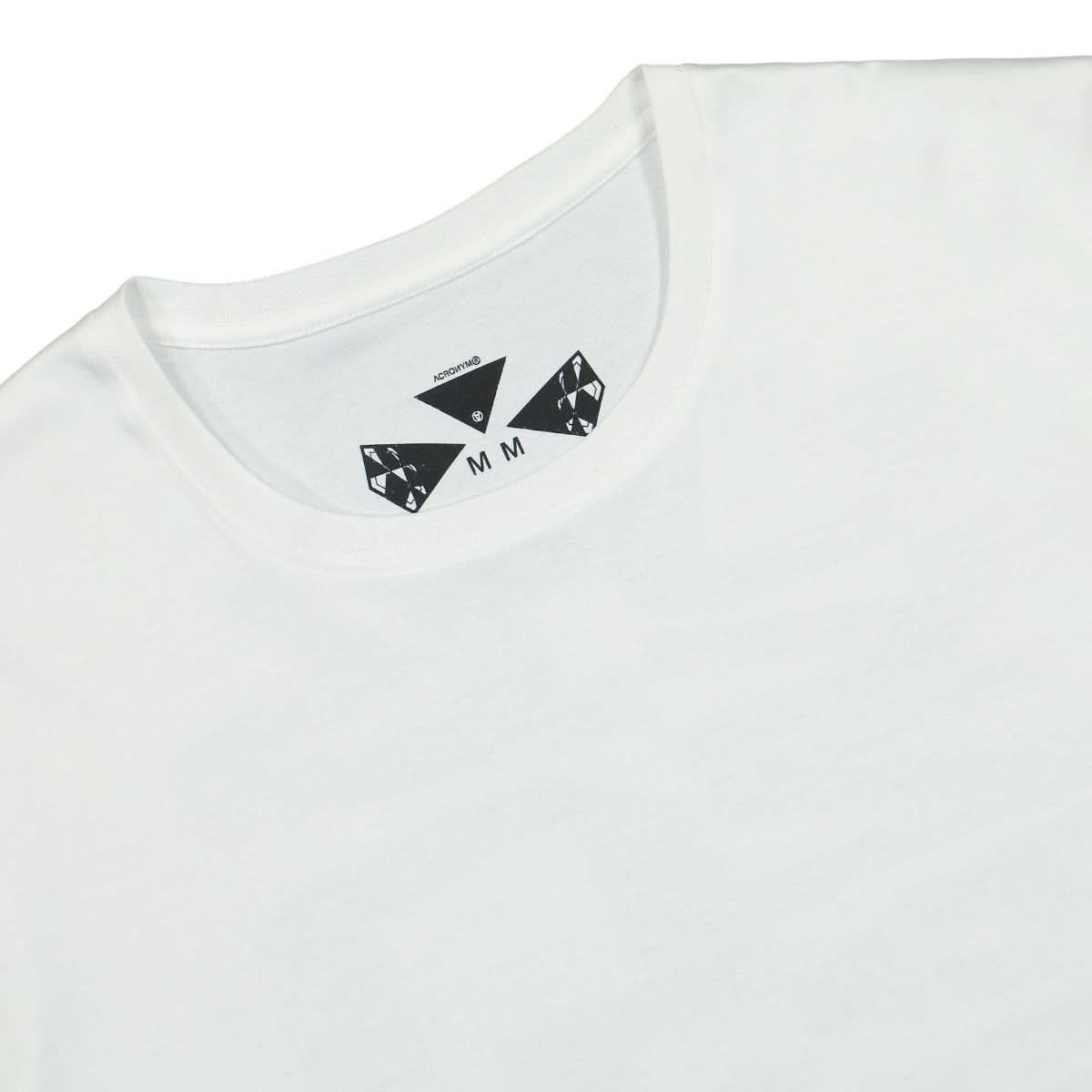 Acronym Mercerized Short Sleeve T-Shirt White Detail view 3 | Gate