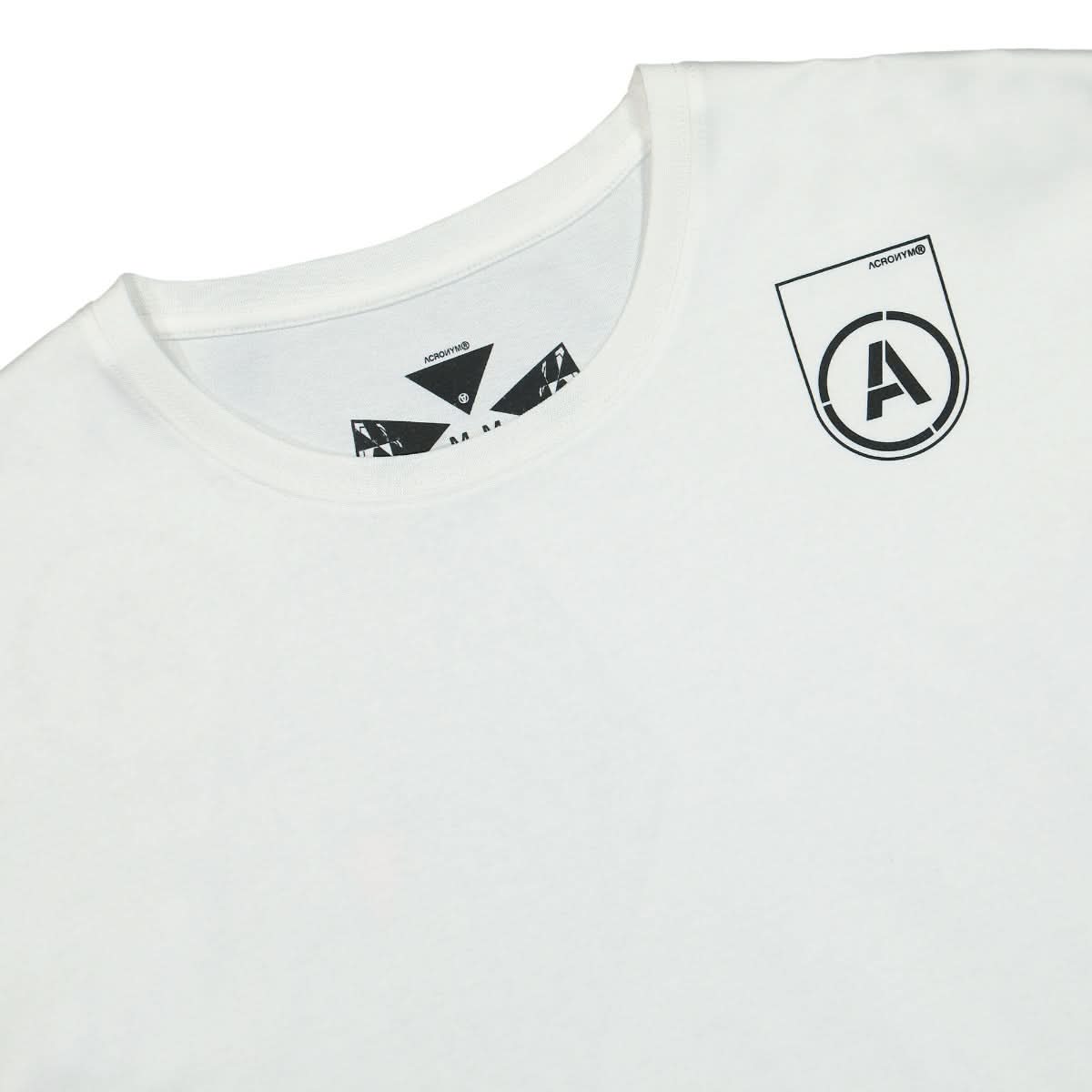 Acronym Mercerized Short Sleeve T-Shirt White Detail view 3 | Gate