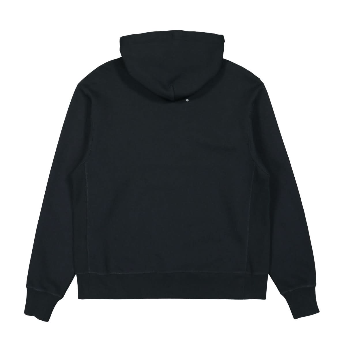 Acronym Organic Cotton Hooded Sweatshirt Black Detail view 2 | Gate