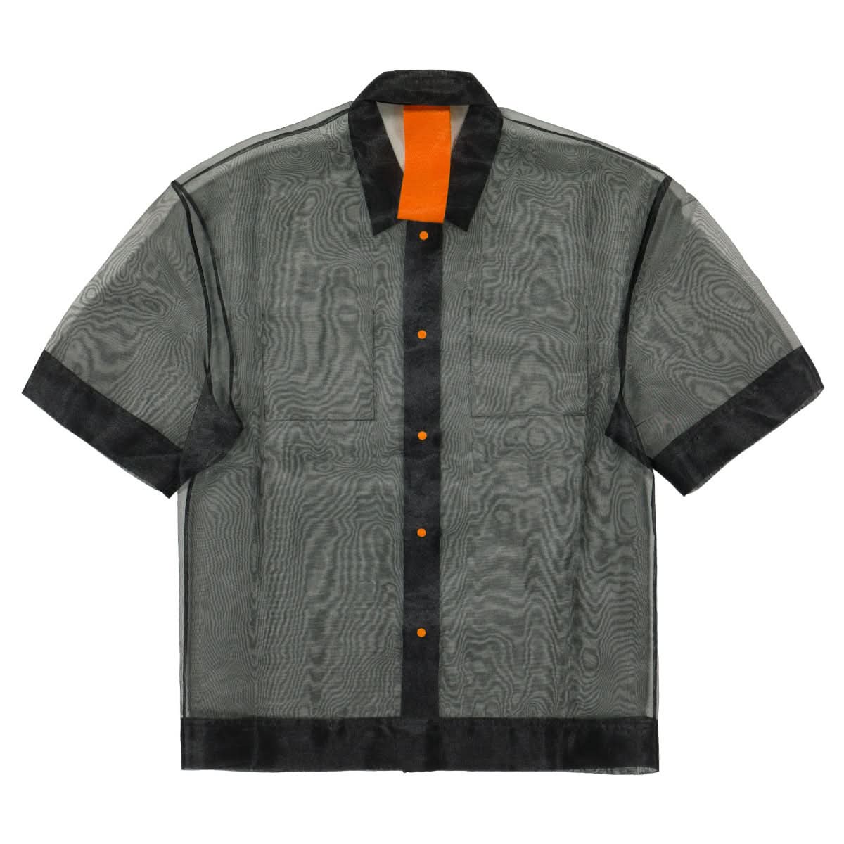 Angus Chiang CD Sleeves Short Sleeve Shirt Black Detail view 1 | Gate