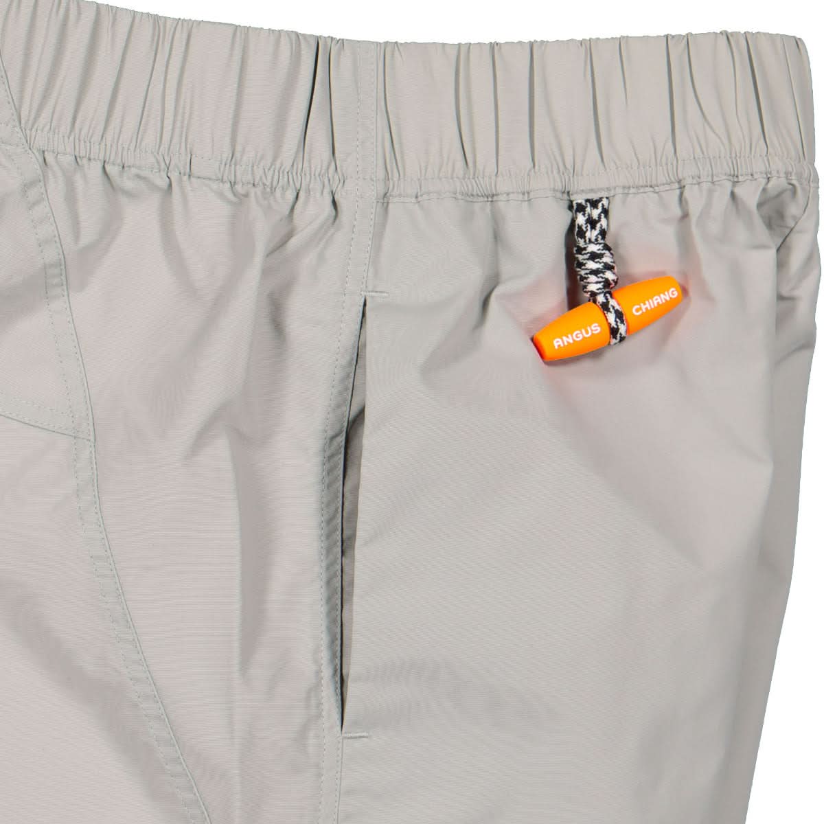 Angus Chiang Splice Windbreaker Shorts Grey Detail view 4 | Gate