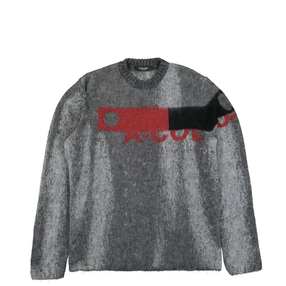 A COLD WALL Sprayed Jacquard Knit Grey Detail view 1 | Gate