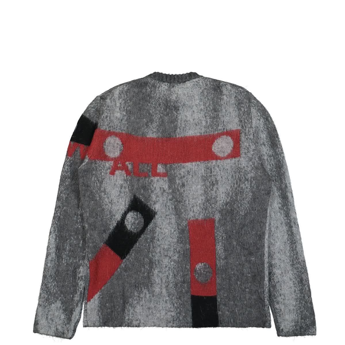 A COLD WALL Sprayed Jacquard Knit Grey Detail view 2 | Gate
