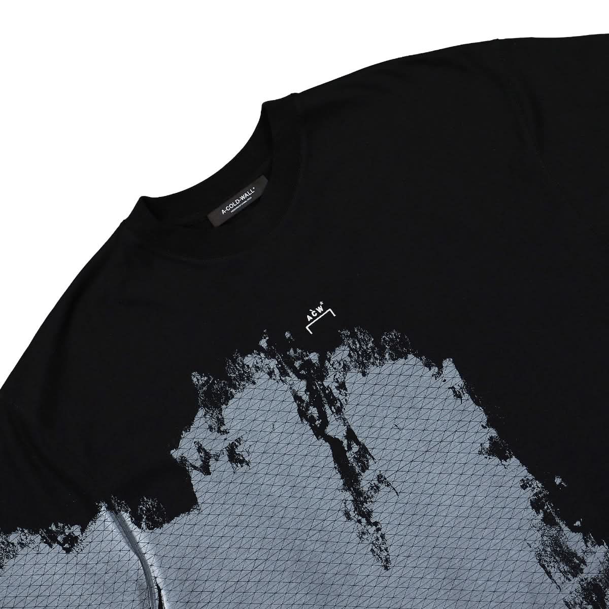 A COLD WALL Brushstroke T-Shirt Black,Grey Detail view 3 | Gate