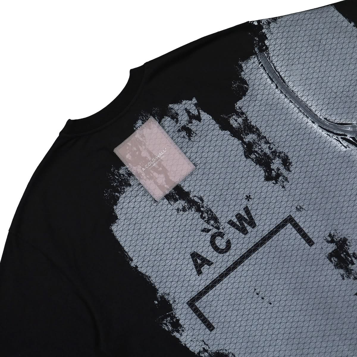 A COLD WALL Brushstroke T-Shirt Black,Grey Detail view 4 | Gate
