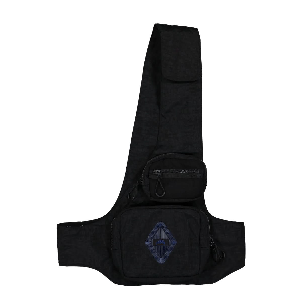 A COLD WALL Vest Multi Pocket Sling Bag Black Detail view 1 | Gate