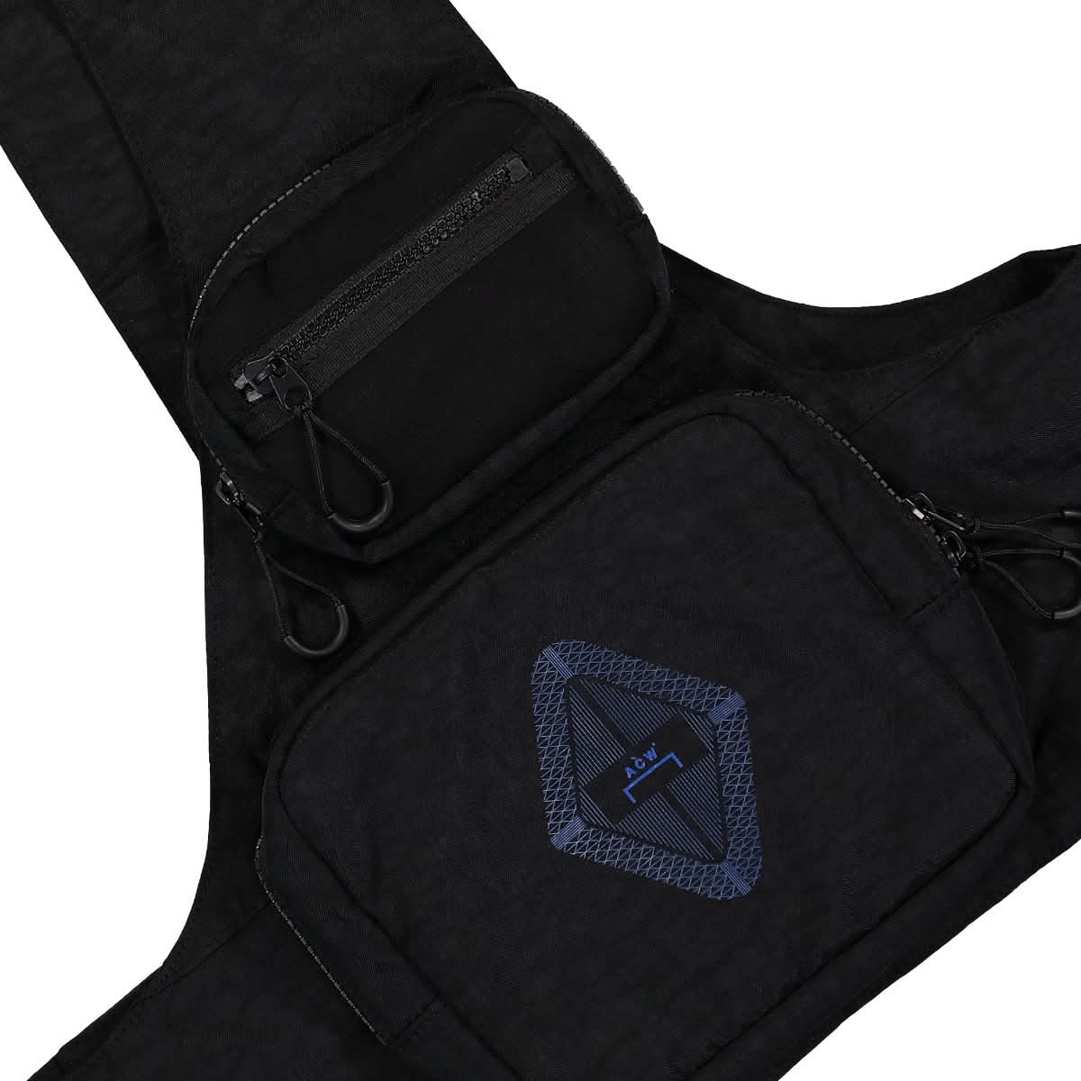A COLD WALL Vest Multi Pocket Sling Bag Black Detail view 3 | Gate