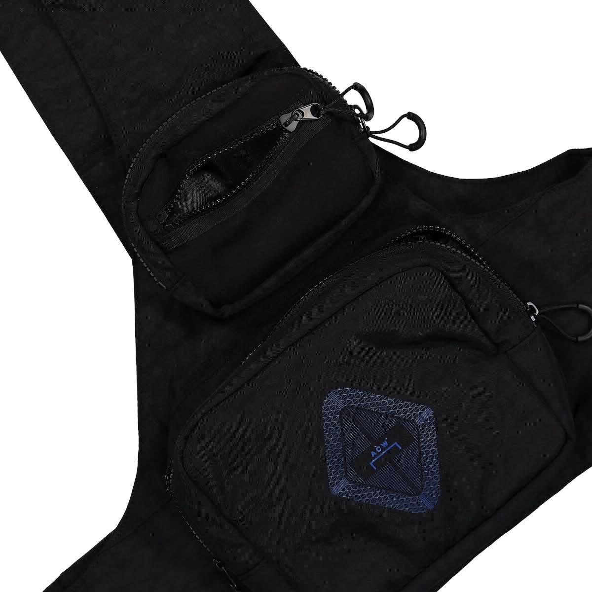 A COLD WALL Vest Multi Pocket Sling Bag Black Detail view 4 | Gate