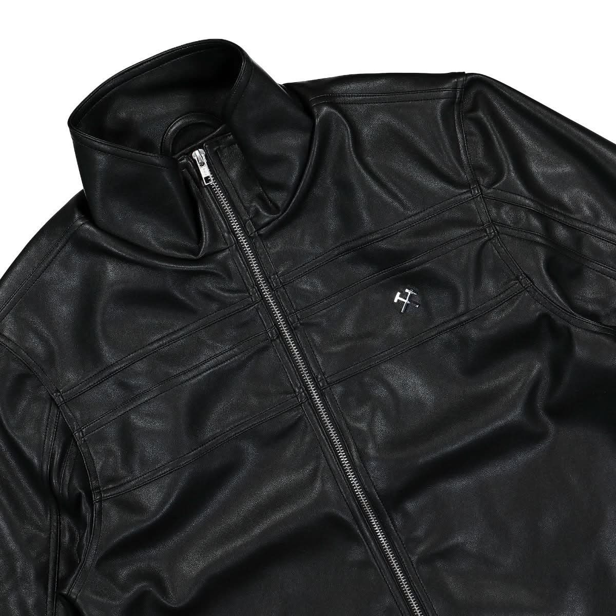 GmbH Shirt Fitted Biker Jacket Black Detail view 4 | Gate