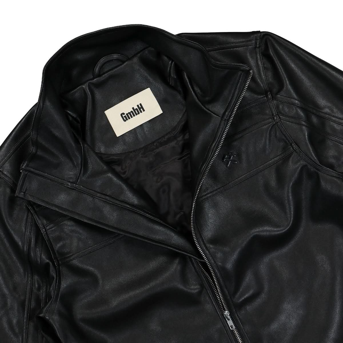 GmbH Shirt Fitted Biker Jacket Black Detail view 5 | Gate