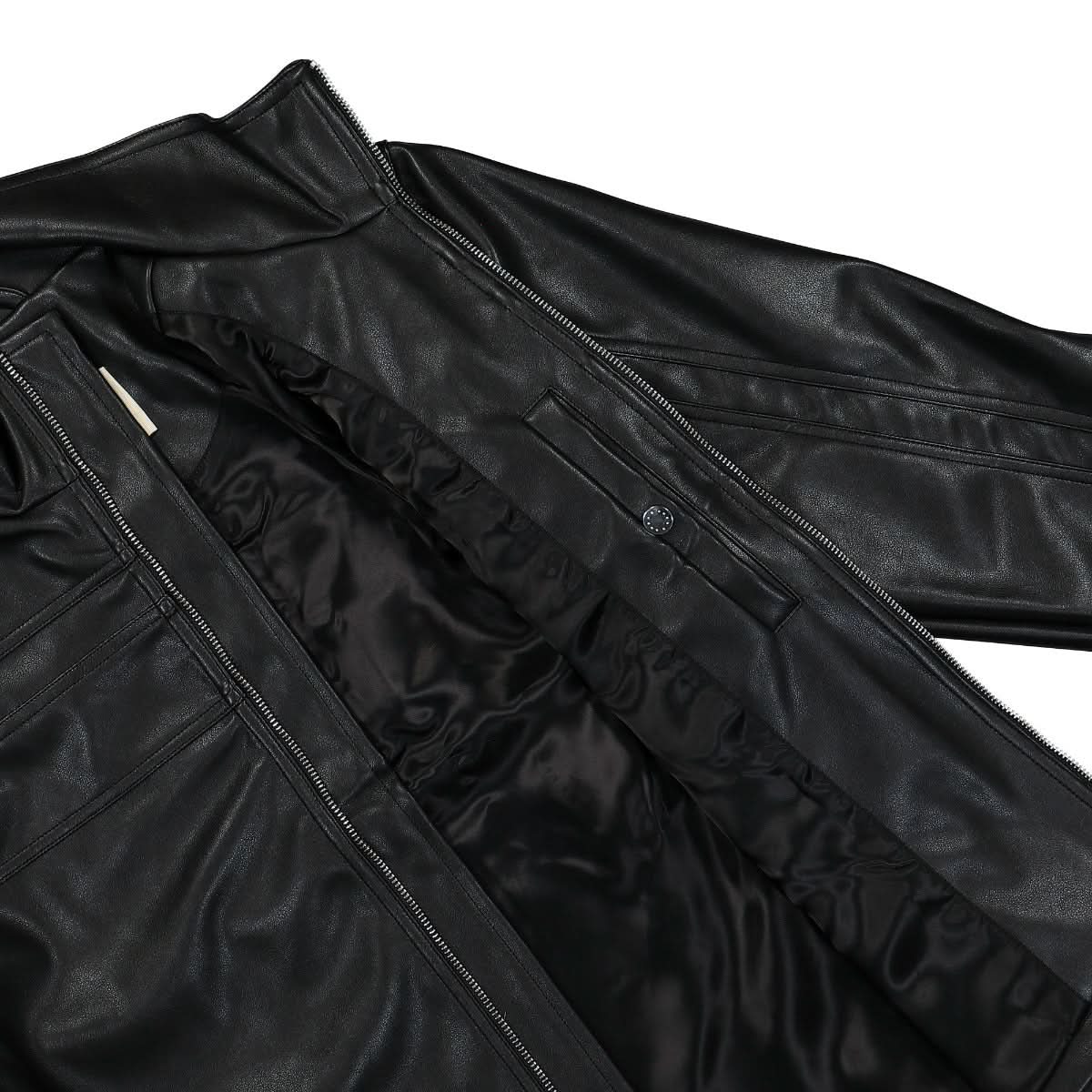 GmbH Shirt Fitted Biker Jacket Black Detail view 6 | Gate