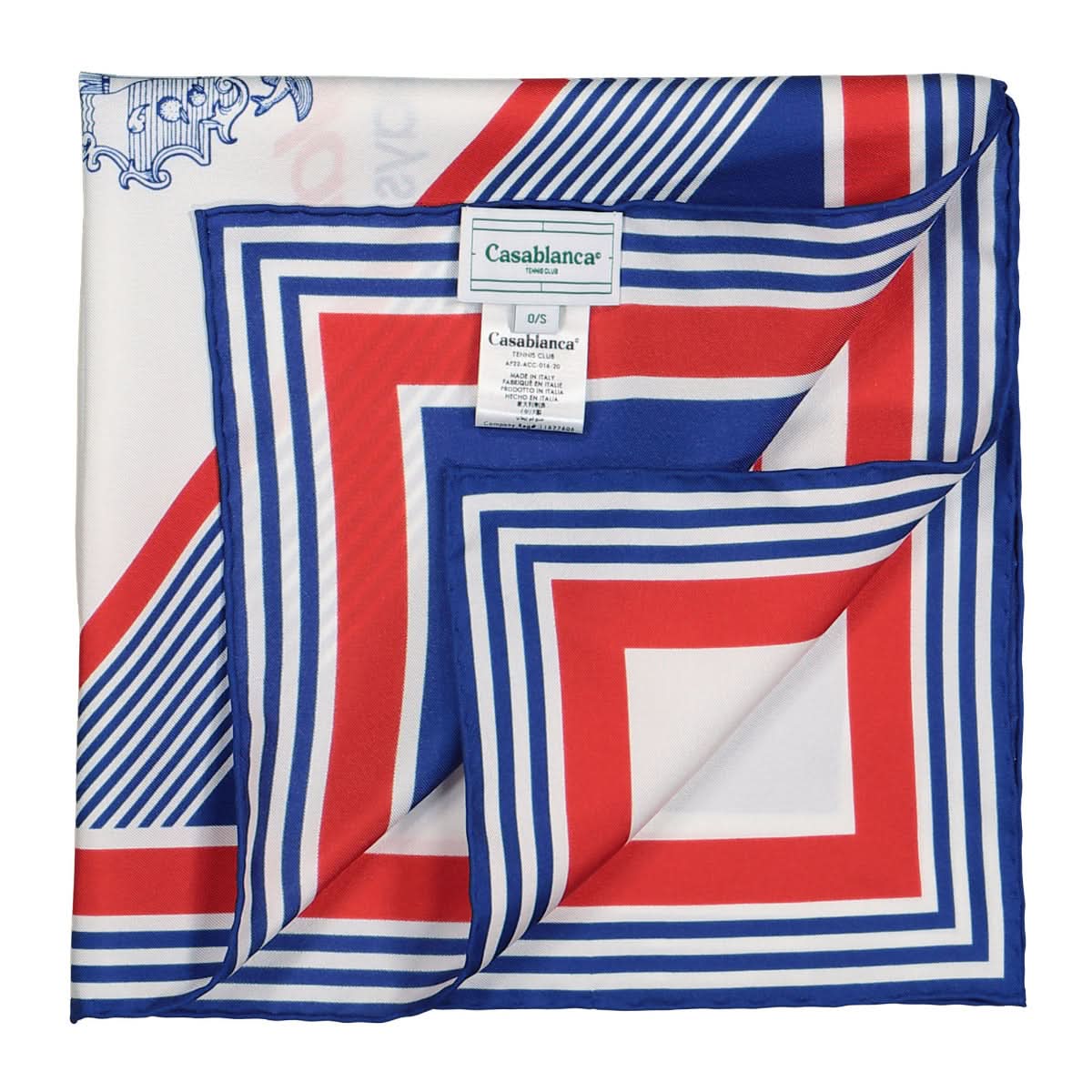 Casablanca Silk Twill Scarf Multicolor Detail view 3 | Gate
