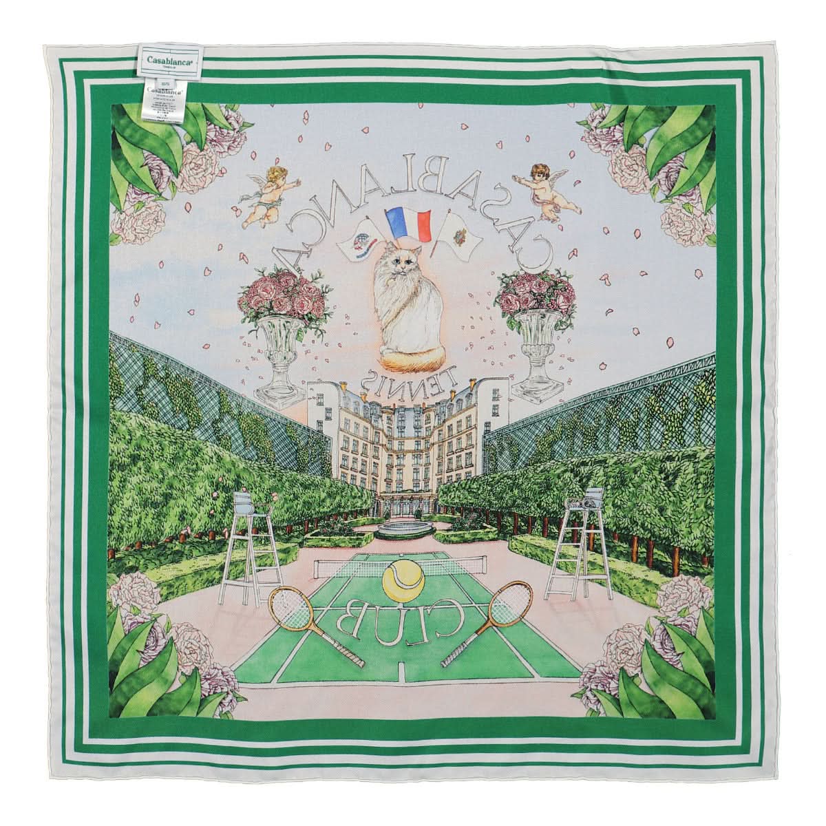 Casablanca Silk Twill Scarf Multicolor Detail view 2 | Gate