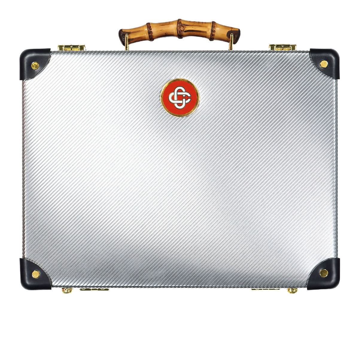Casablanca 16'' Slim Attaché Silver Detail view 1 | Gate