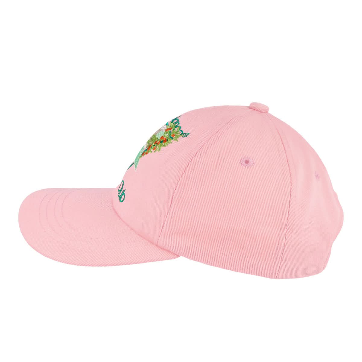 Casablanca Tennis Club Icon Embroidered Cap Pink Detail view 2 | Gate