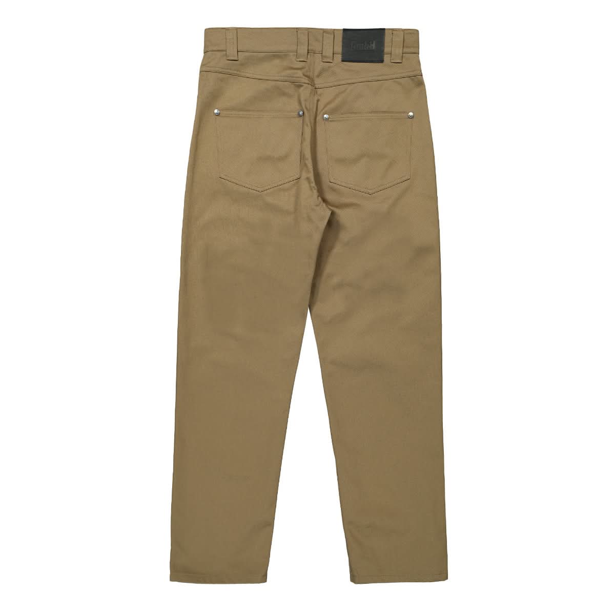 GmbH Woven High Waisted Jeans With Exposed Double Zips Brown,Beige Detail view 2 | Gate