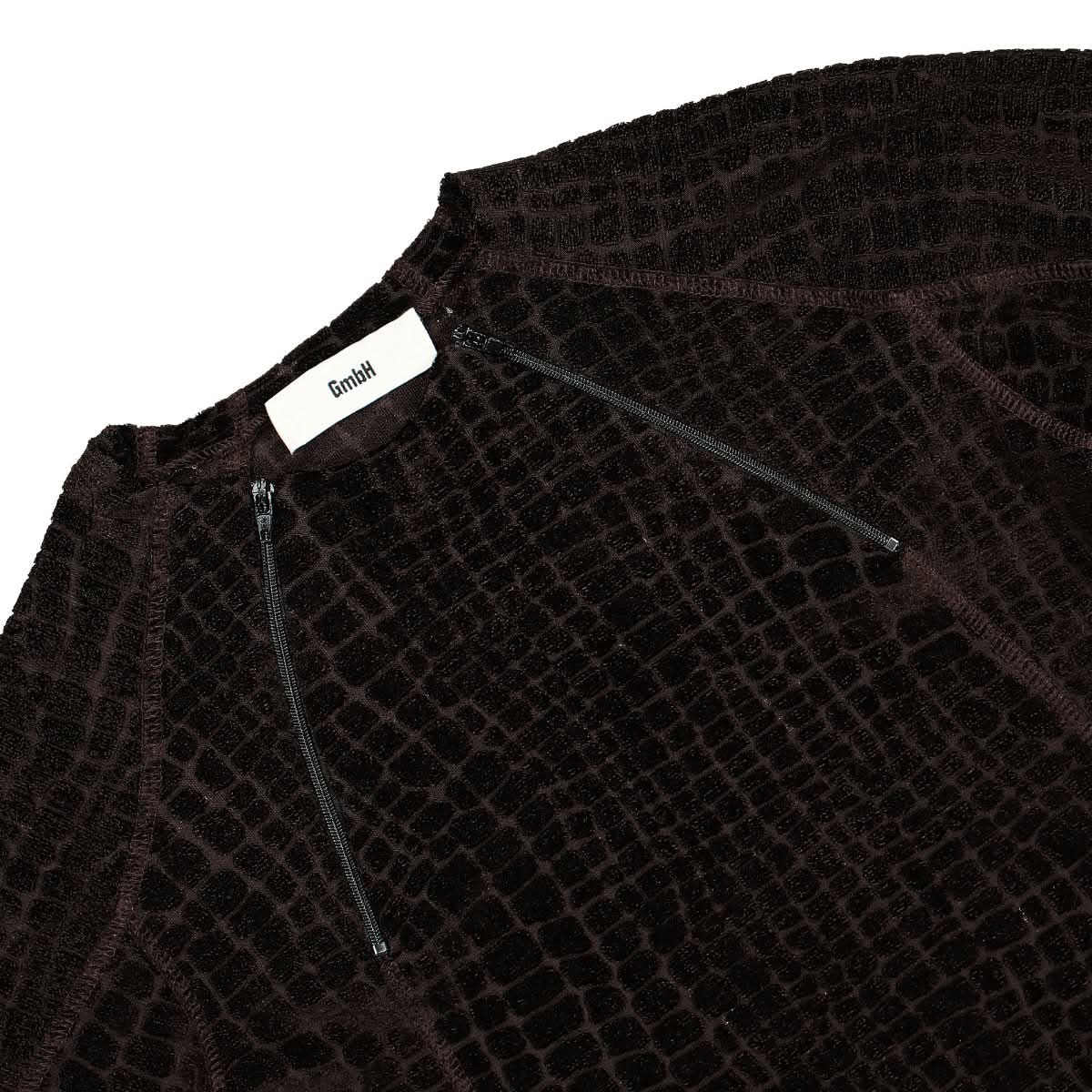 GmbH Longsleeve Rashguard W Double Zips Brown Detail view 3 | Gate