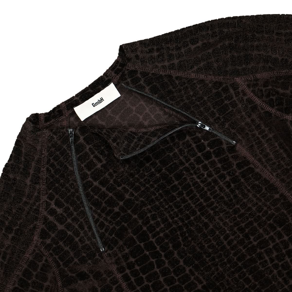 GmbH Longsleeve Rashguard W Double Zips Brown Detail view 4 | Gate