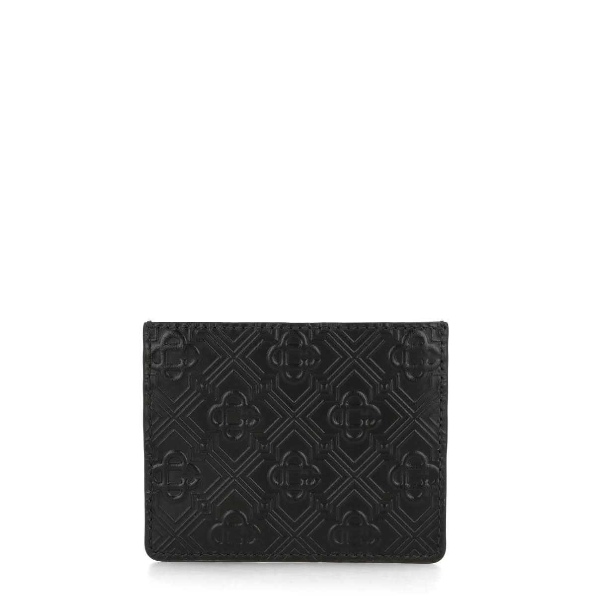 Casablanca Embossed CC Card Holder Black Detail view 1 | Gate