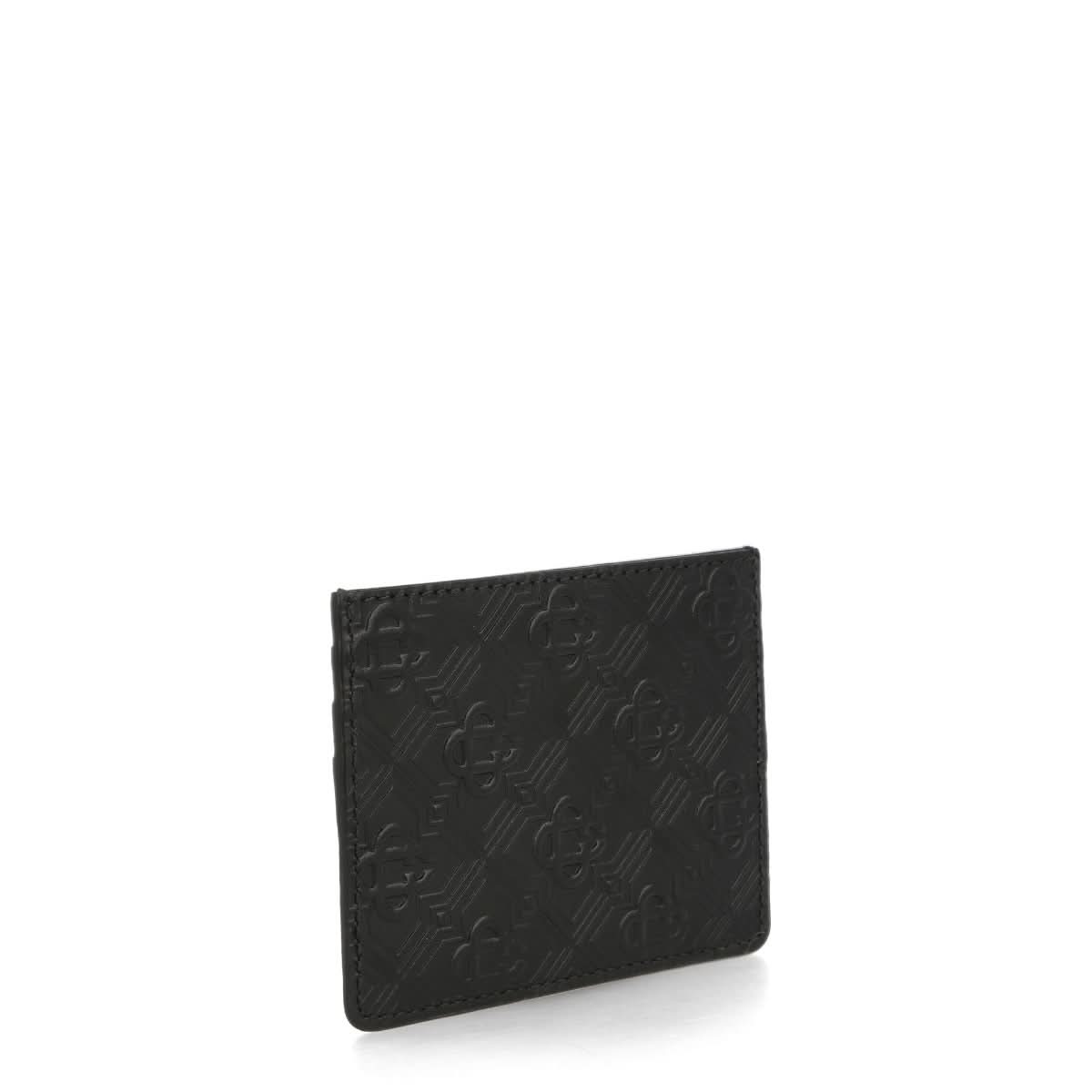Casablanca Embossed CC Card Holder Black Detail view 3 | Gate
