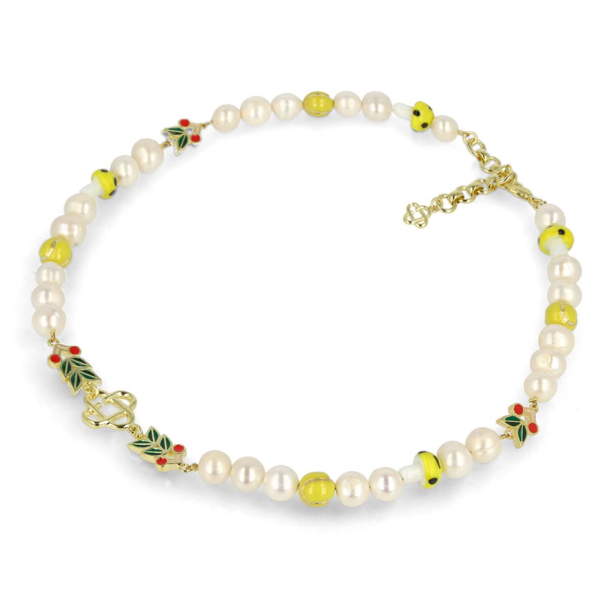 Casablanca Laurel Short Necklace Yellow Detail view 2 | Gate