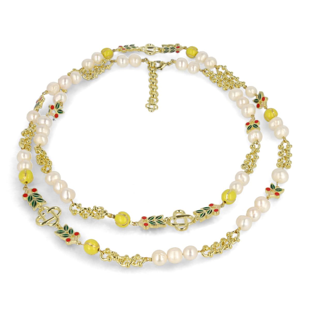 Casablanca Laurel Long Necklace Multicolor Detail view 1 | Gate