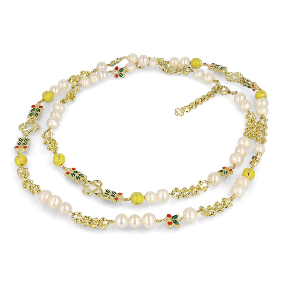 Casablanca Laurel Long Necklace Multicolor Detail view 2 | Gate