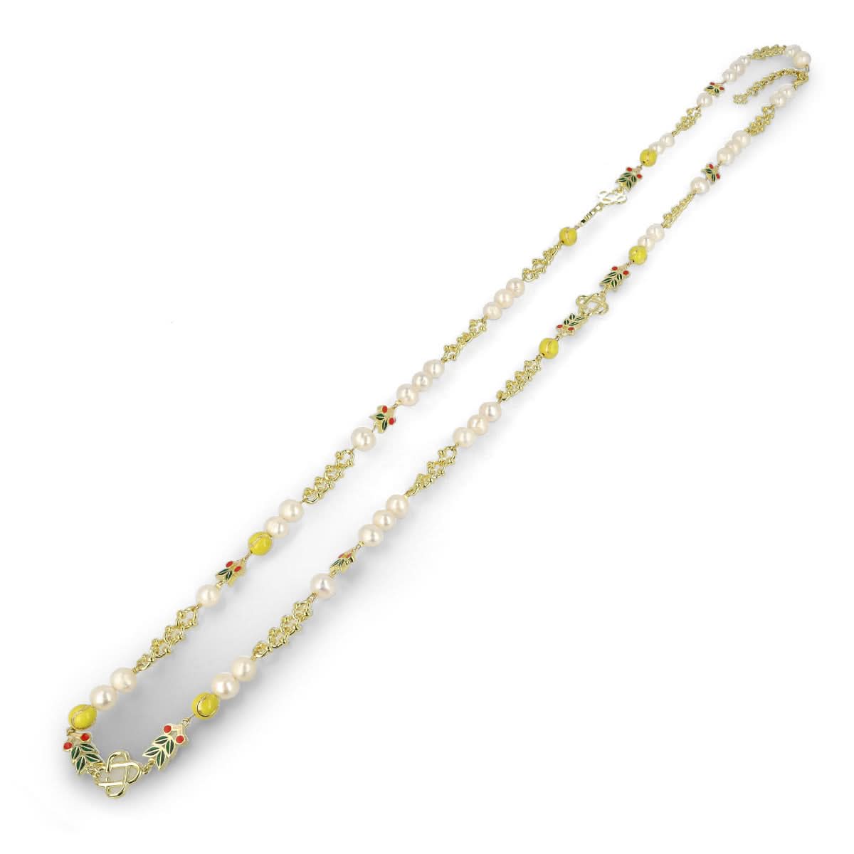 Casablanca Laurel Long Necklace Multicolor Detail view 5 | Gate