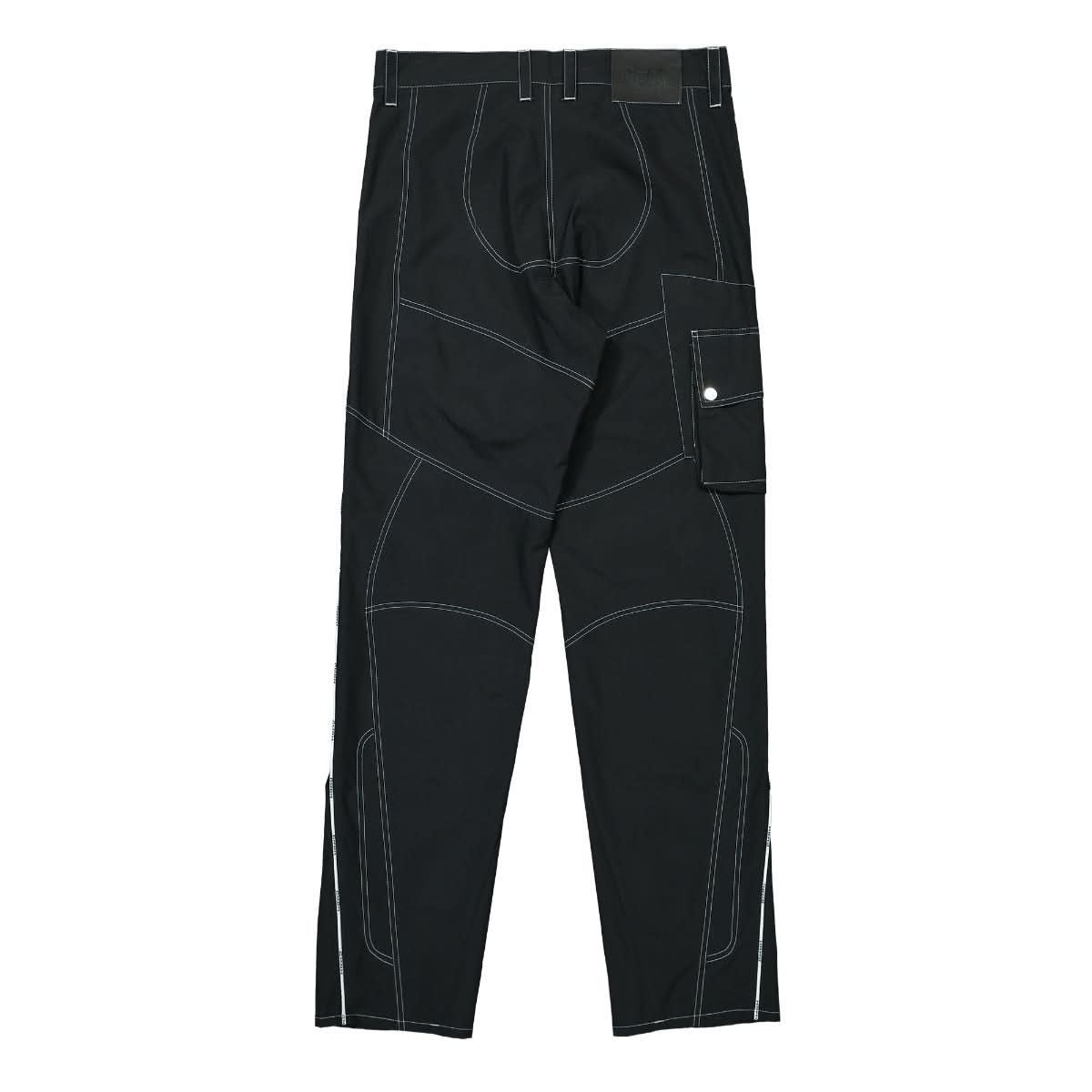 GmbH Biker Trousers White Exposed Zips Black Detail view 2 | Gate
