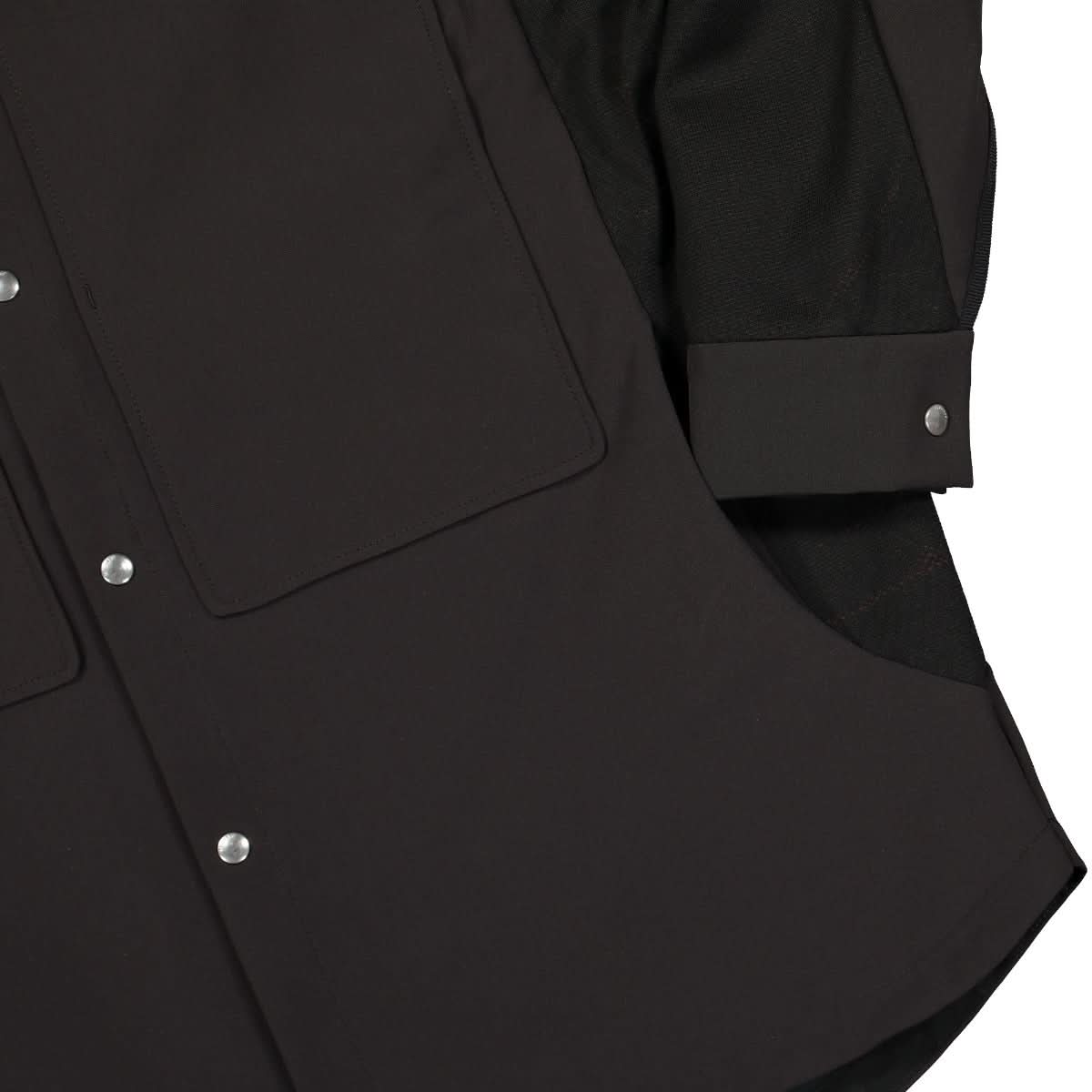BYBORRE Gore Overshirt Black Detail view 4 | Gate