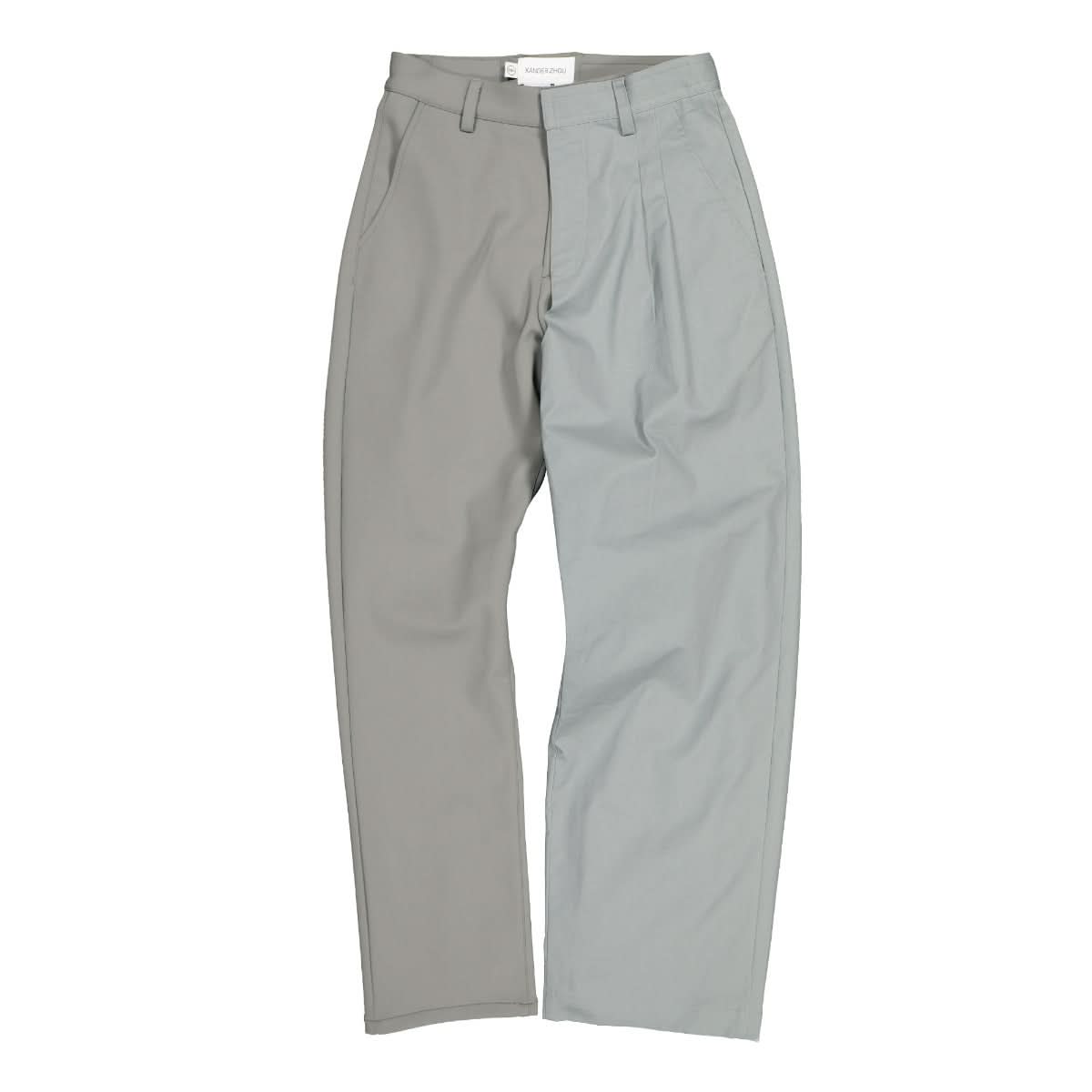 Xander Zhou Straight Trousers Grey Detail view 1 | Gate