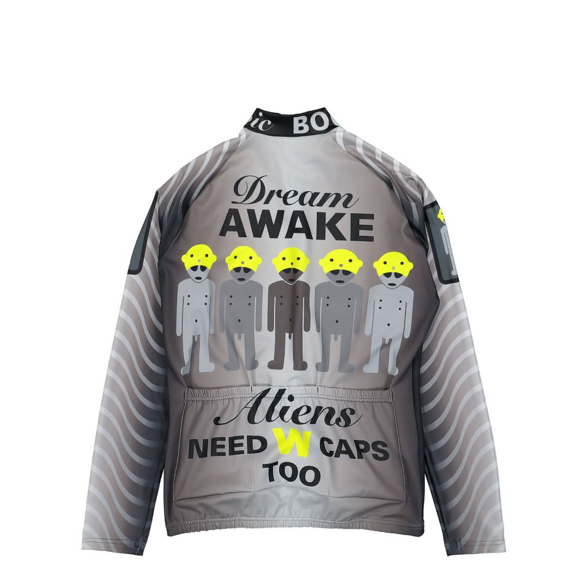 Walter Van Beirendonck Alien Bike Top Grey,Yellow Detail view 2 | Gate