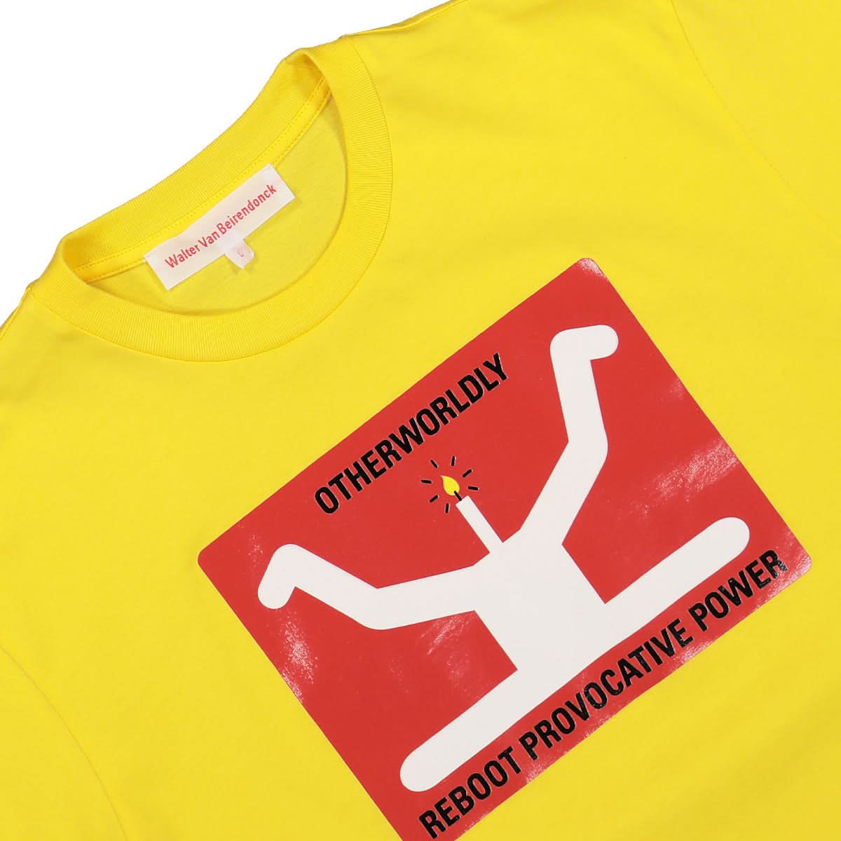 Walter Van Beirendonck Candle T-Shirt Yellow Detail view 3 | Gate