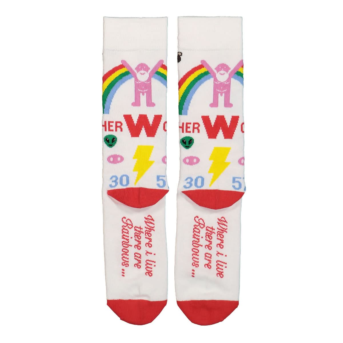 Walter Van Beirendonck OTHERWORLDLY Socks Multicolor Detail view 3 | Gate
