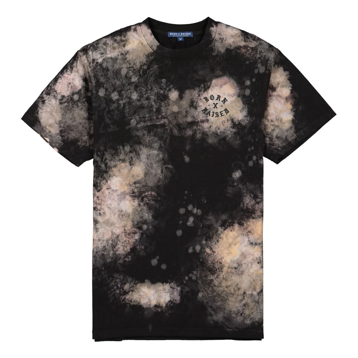 Born X Raised Embroidered Rocker Tee Black,Multicolor Detail view 1 | Gate
