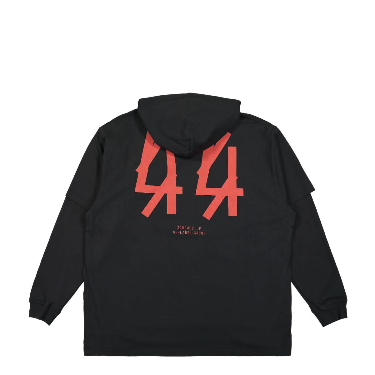 44 Label Group Doppel 36 Hoodie Black Detail view 2 | Gate
