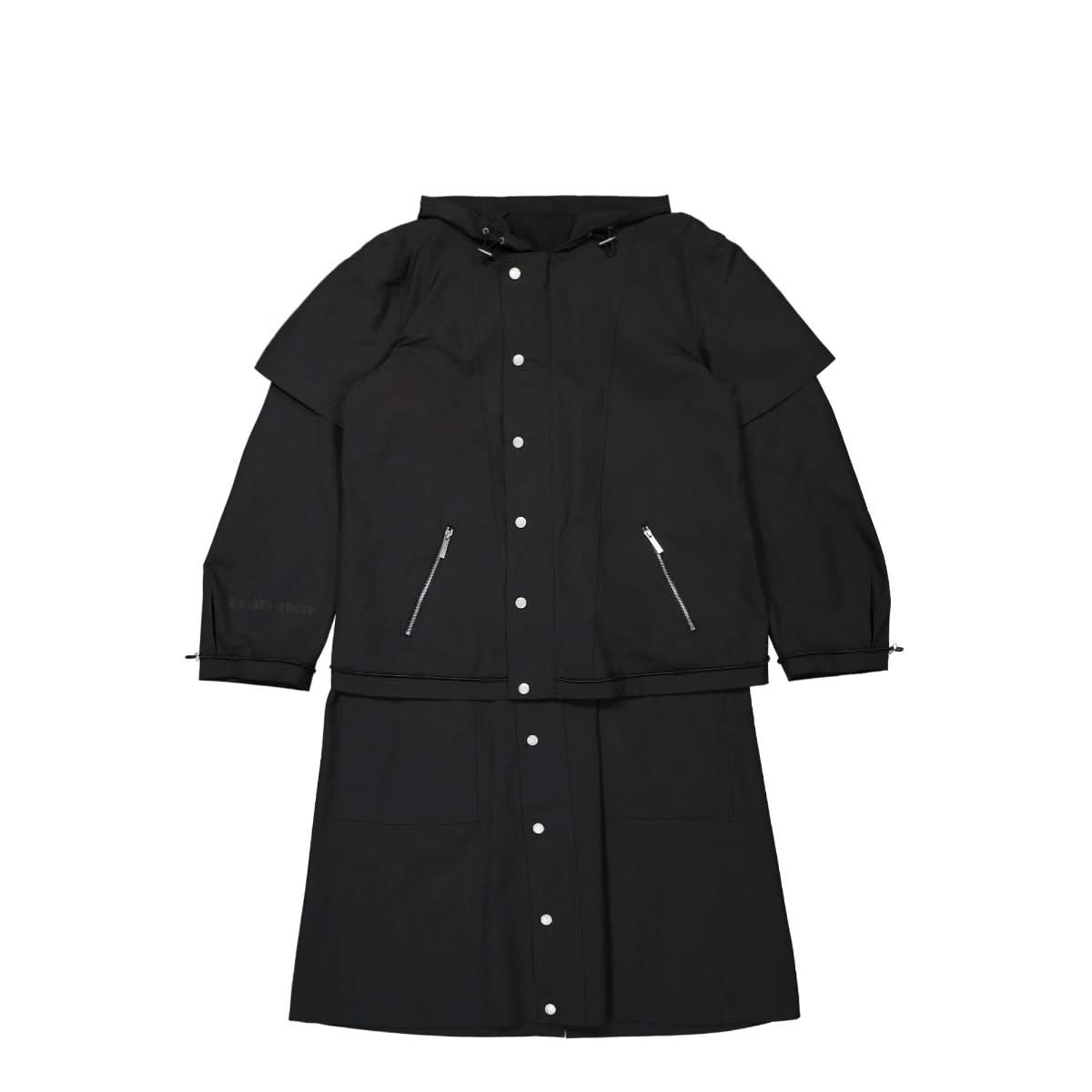 44 Label Group Source Rain Coat Split Black Detail view 1 | Gate