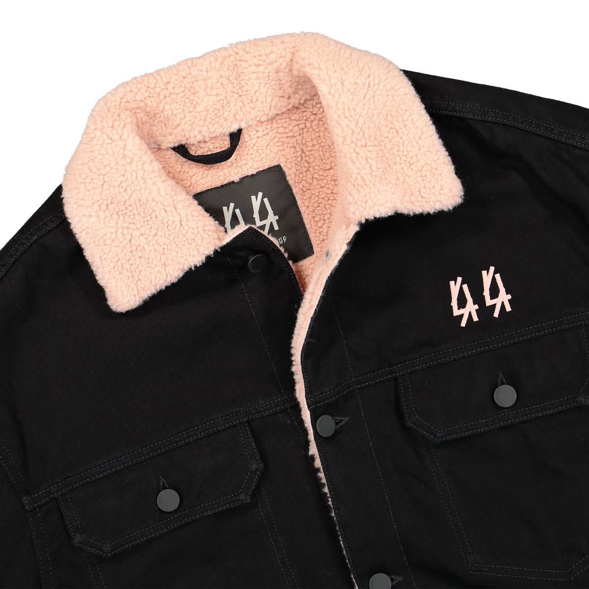 44 Label Group Toni Denim Jacket Black Detail view 3 | Gate