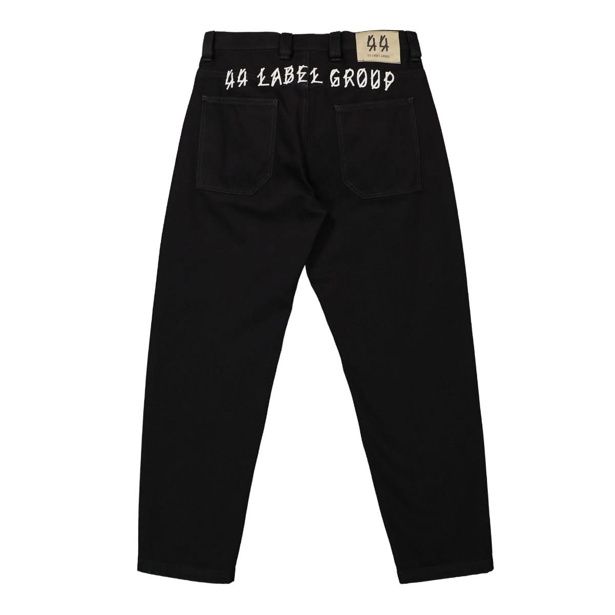 44 Label Group Straight Denim Pants Black Detail view 1 | Gate