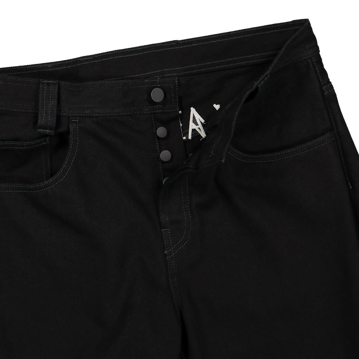 44 Label Group Straight Denim Pants Black Detail view 4 | Gate