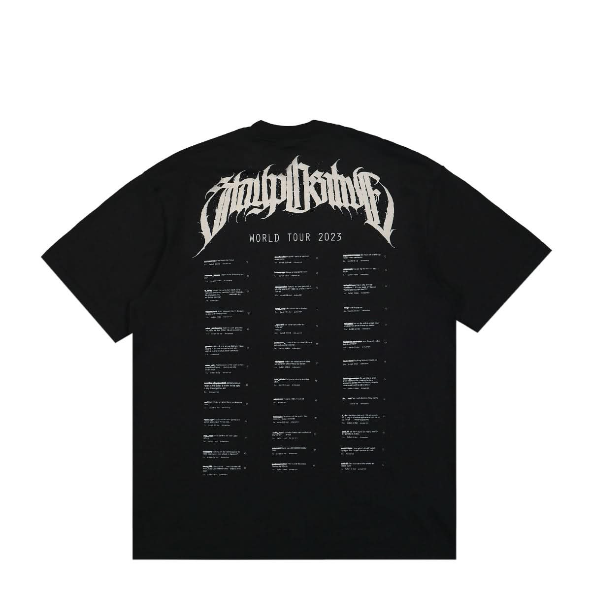 44 Label Group 44 Stay Positive Standard Tee Black,Red Detail view 2 | Gate