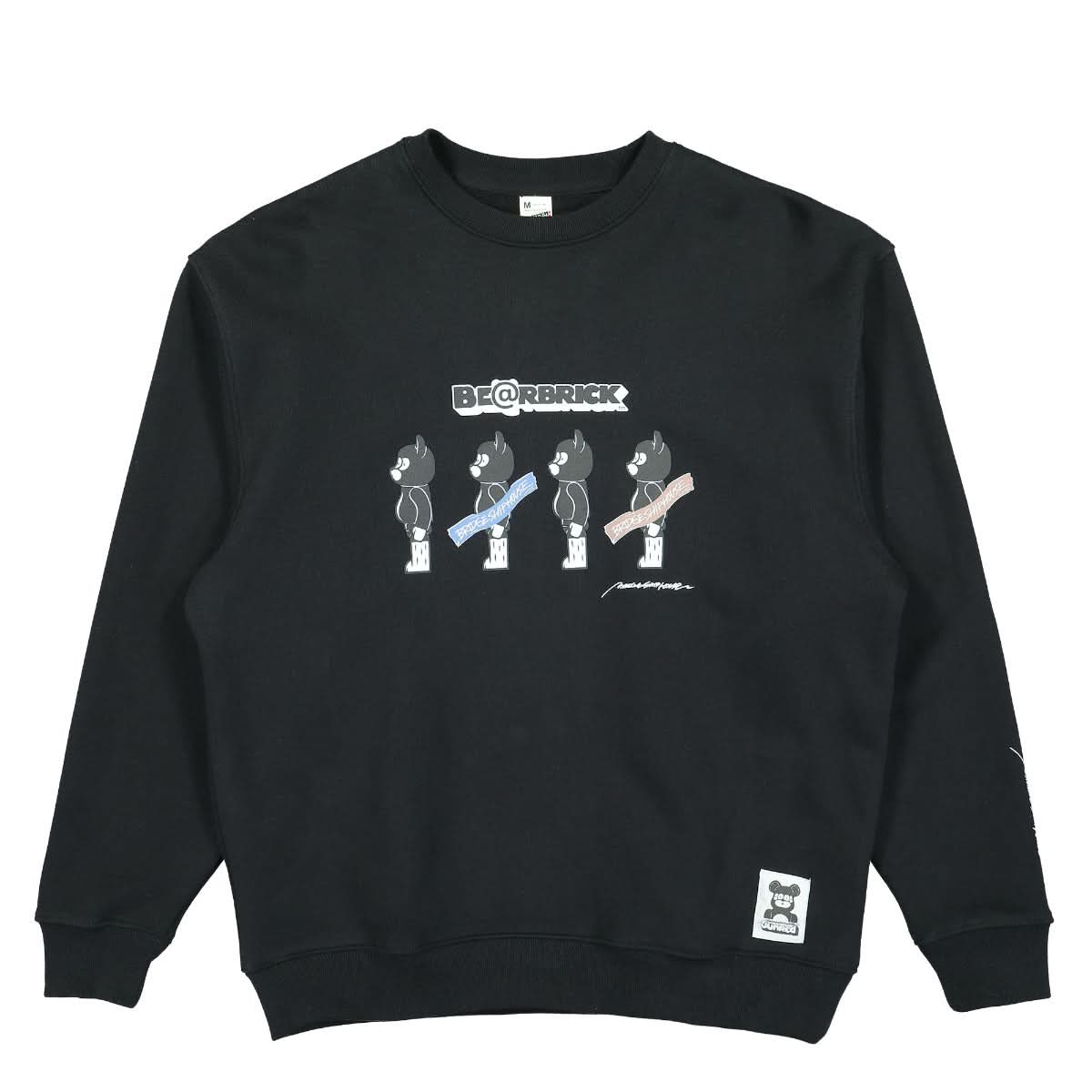 Medicom Be@rbrick Crew Sweat Black Detail view 1 | Gate