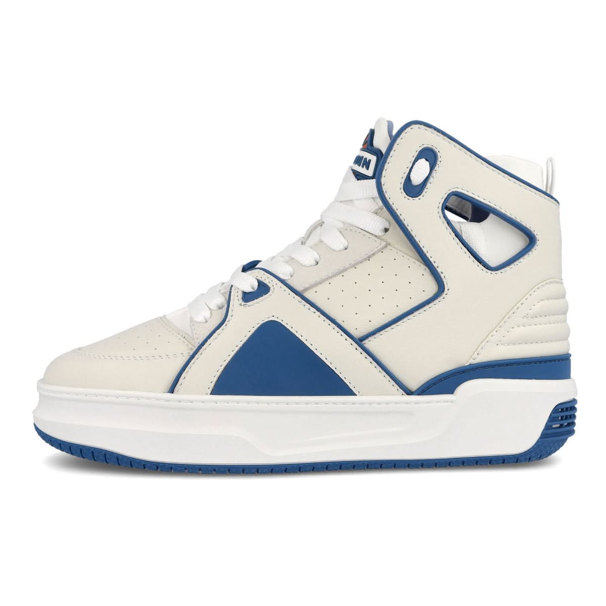 Just Don Basketball Courtside Hi White,Blue Sneaker Detail view 1 | Gate
