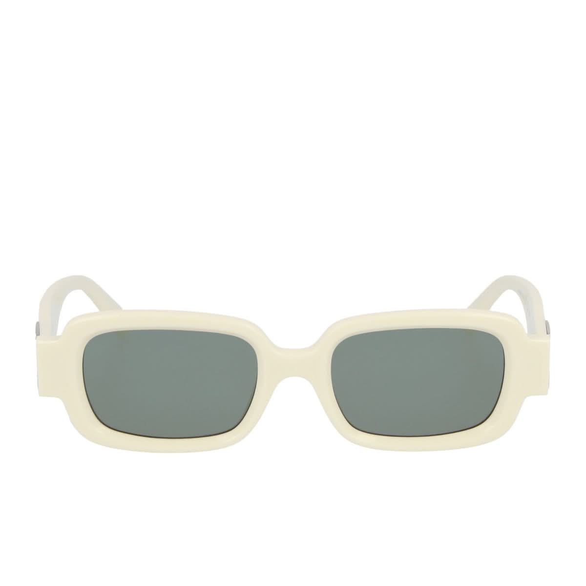 Ambush Thia Sunglasses White,Green Detail view 2 | Gate