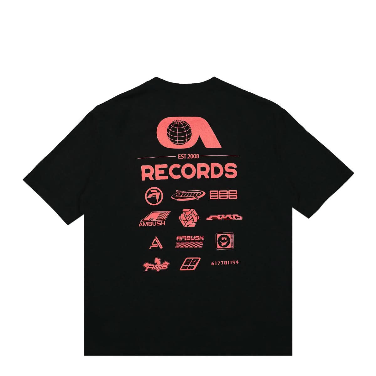 Ambush Records Graphic T-Shirt Black,Red Detail view 2 | Gate