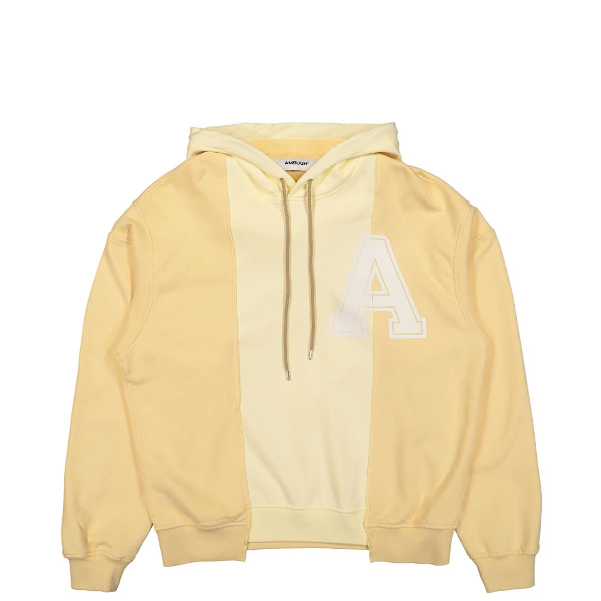 Ambush Varsity Hoodie Sweatshirt Yellow Detail view 1 | Gate