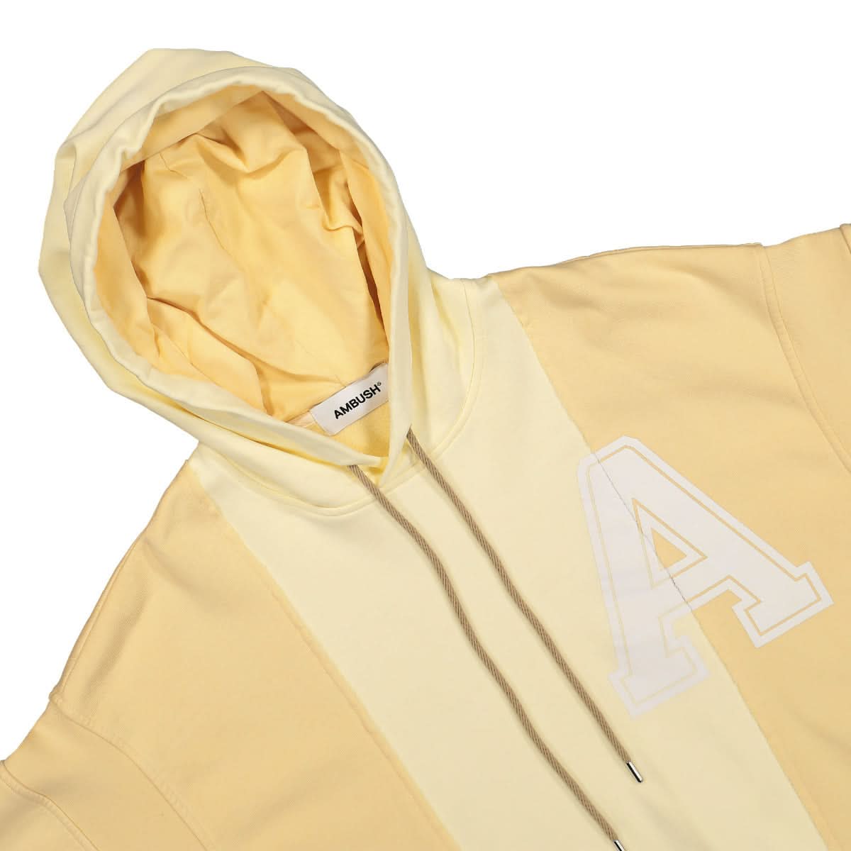 Ambush Varsity Hoodie Sweatshirt Yellow Detail view 3 | Gate