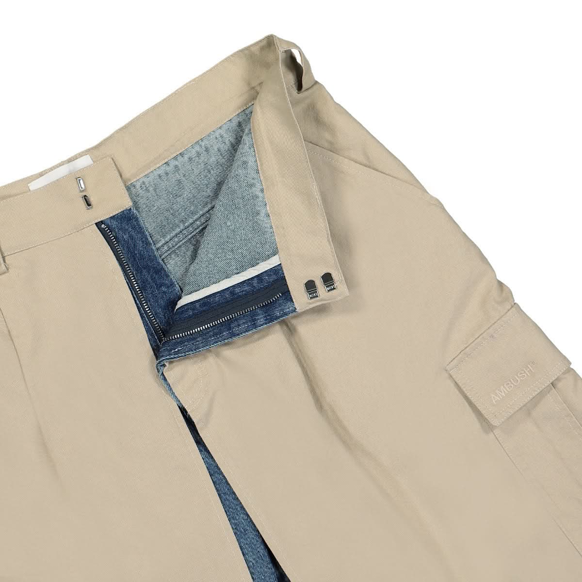 Ambush Wrap Cargo Shorts Beige,Blue Detail view 5 | Gate