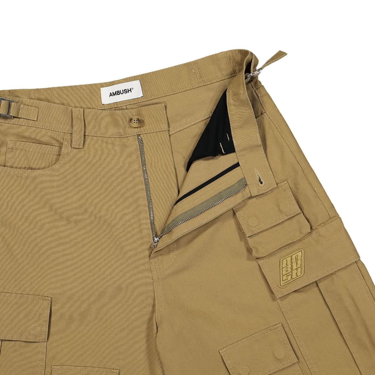 Ambush Cargo Wide Pants Beige Detail view 5 | Gate