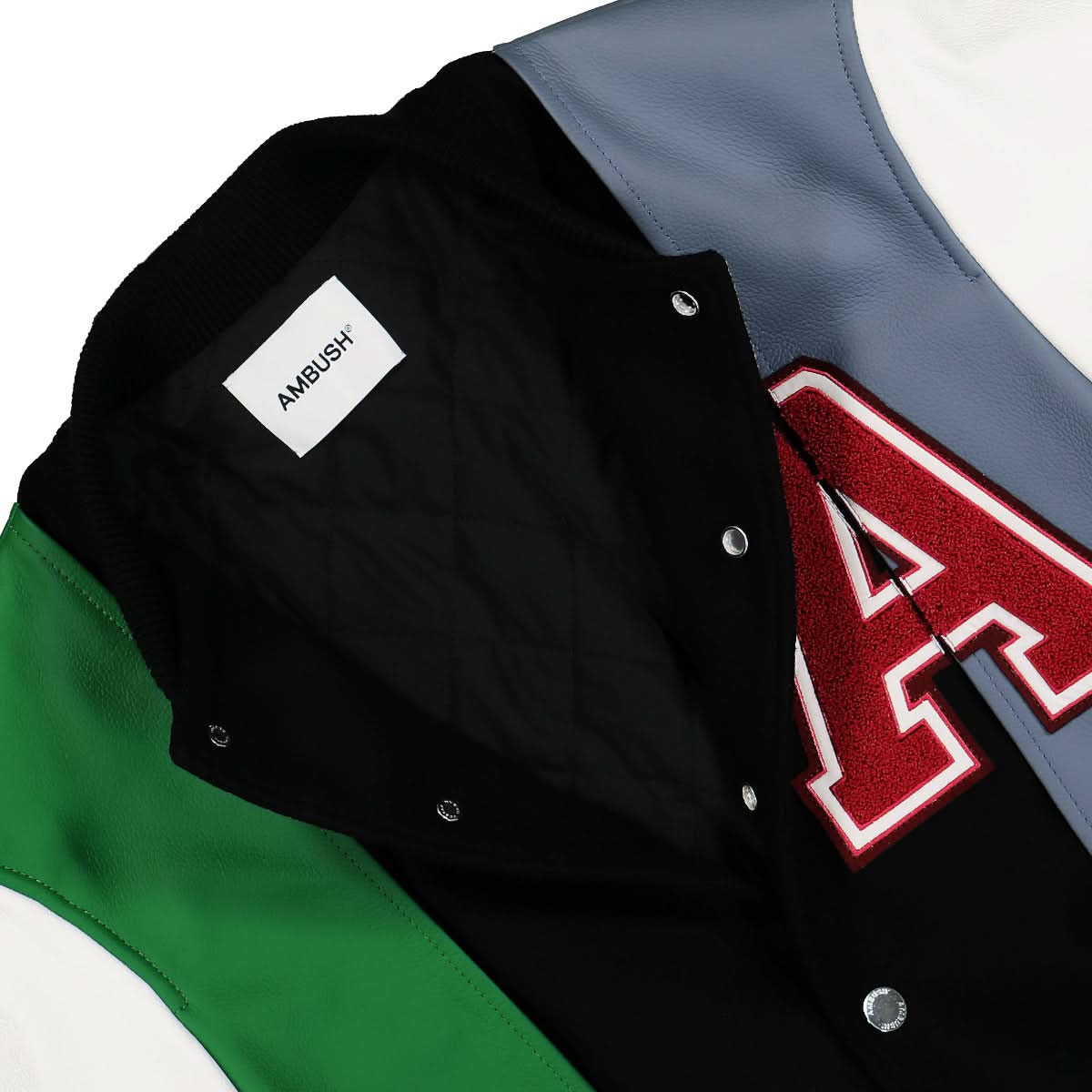 Ambush Double Layer Varsity Jacket Multicolor Detail view 3 | Gate
